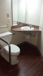 Toilet with Handrail